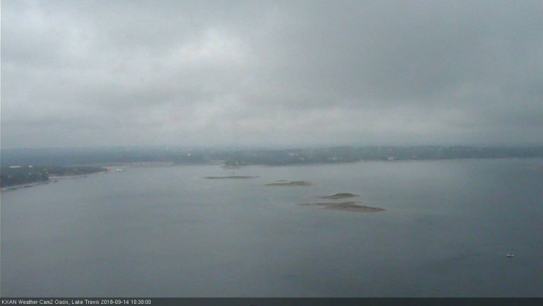 Lake Travis webcam, September 14, 2018 9:40 AM CT