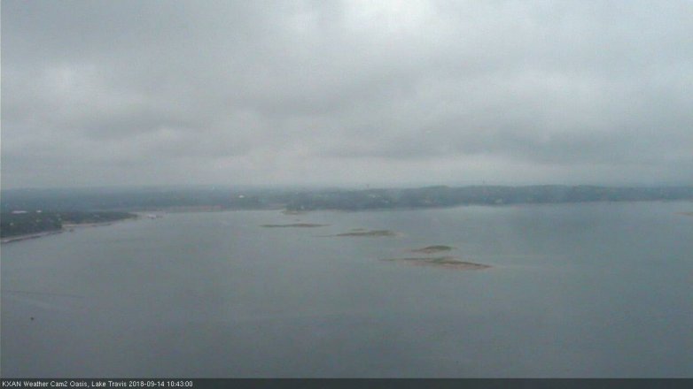 Lake Travis webcam, September 14, 2018 9:45 AM CT