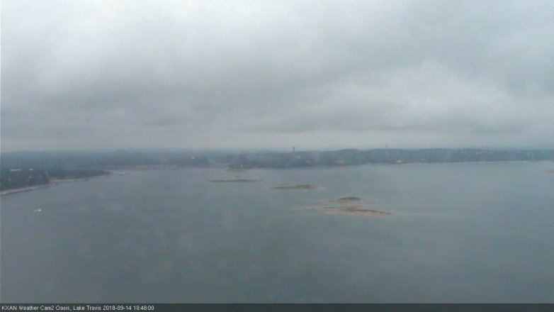Lake Travis webcam, September 14, 2018 9:50 AM CT