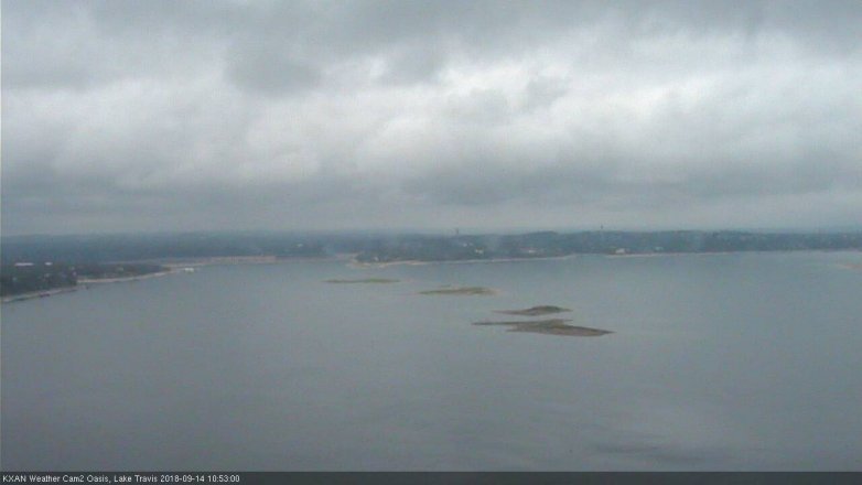 Lake Travis webcam, September 14, 2018 9:55 AM CT