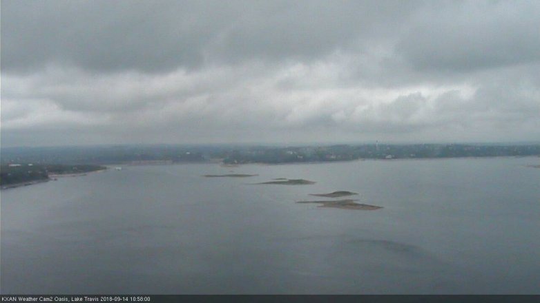 Lake Travis webcam, September 14, 2018 10:00 AM CT