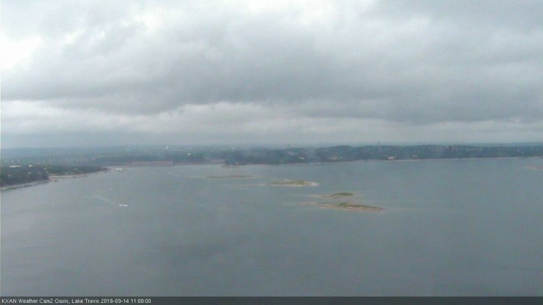 Lake Travis webcam, September 14, 2018 10:10 AM CT