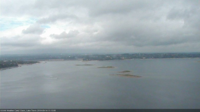 Lake Travis webcam, September 14, 2018 10:15 AM CT