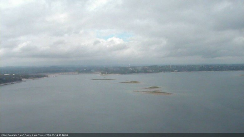Lake Travis webcam, September 14, 2018 10:20 AM CT