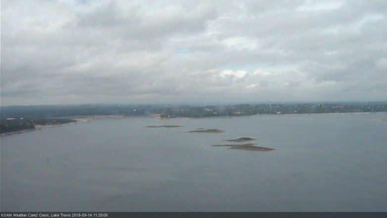 Lake Travis webcam, September 14, 2018 10:30 AM CT