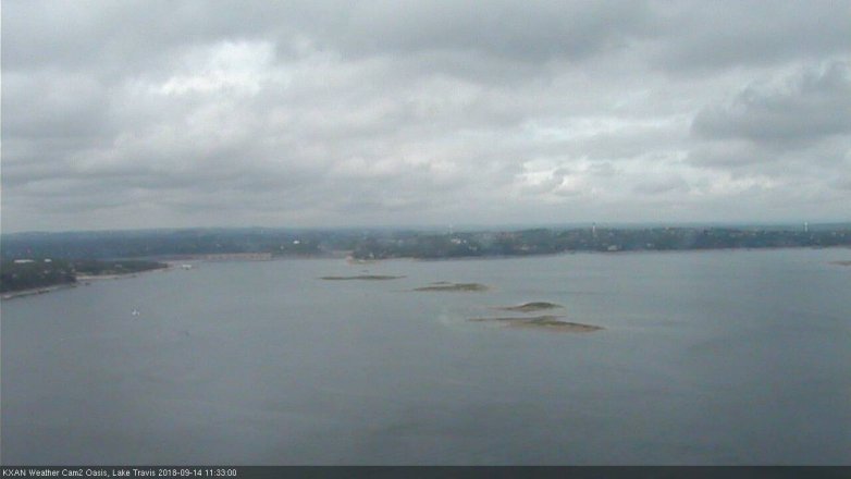 Lake Travis webcam, September 14, 2018 10:35 AM CT