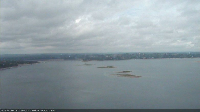 Lake Travis webcam, September 14, 2018 10:45 AM CT