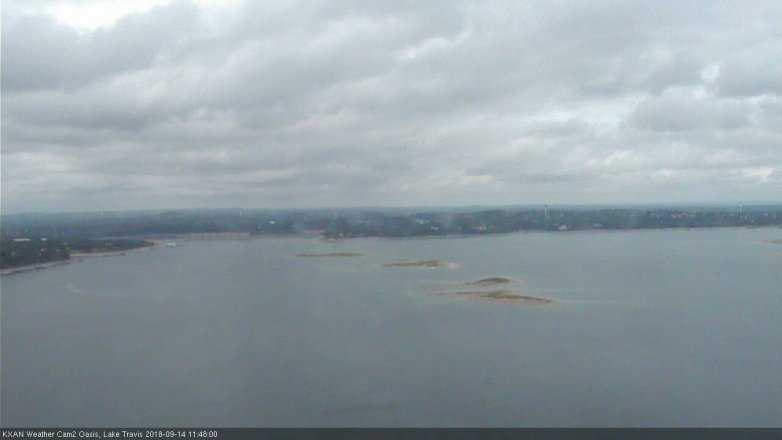 Lake Travis webcam, September 14, 2018 10:50 AM CT