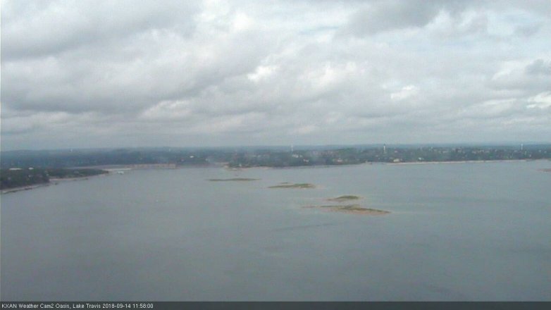 Lake Travis webcam, September 14, 2018 11:00 AM CT