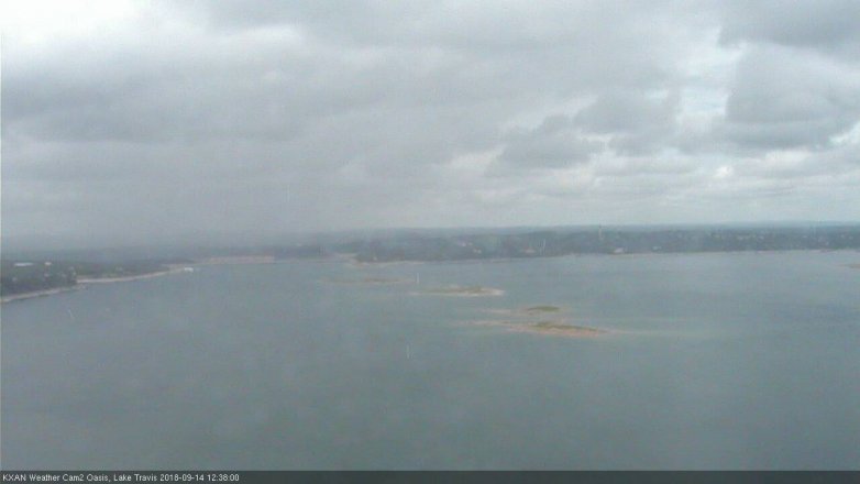 Lake Travis webcam, September 14, 2018 11:40 AM CT