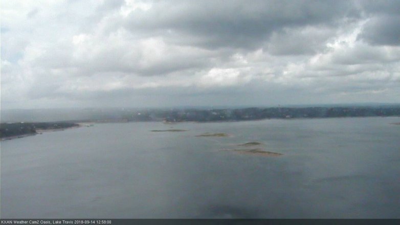 Lake Travis webcam, September 14, 2018 12:00 PM CT