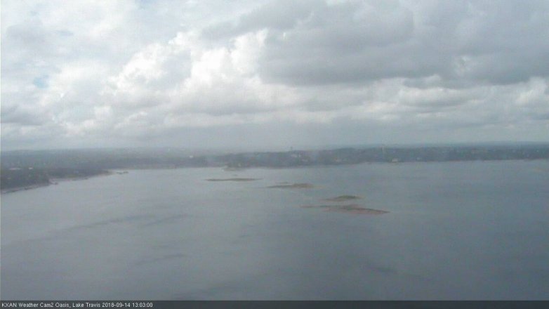Lake Travis webcam, September 14, 2018 12:05 PM CT