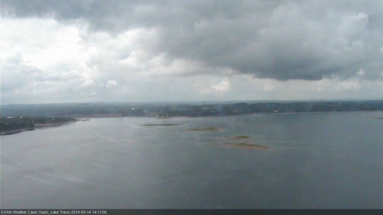 Lake Travis webcam, September 14, 2018 1:15 PM CT