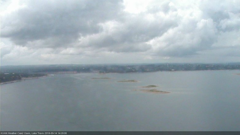 Lake Travis webcam, September 14, 2018 1:30 PM CT