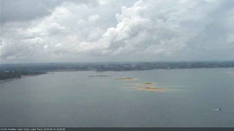 Lake Travis webcam, September 14, 2018 1:40 PM CT