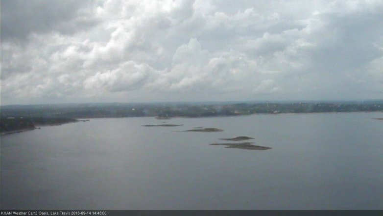Lake Travis webcam, September 14, 2018 1:45 PM CT