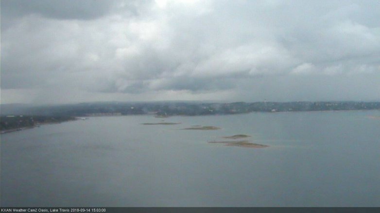 Lake Travis webcam, September 14, 2018 2:05 PM CT
