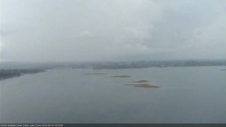 Lake Travis webcam, September 14, 2018 2:35 PM CT