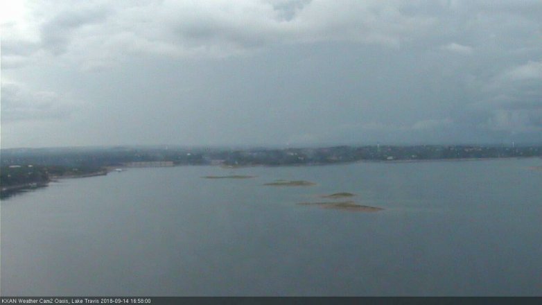 Lake Travis webcam, September 14, 2018 4:00 PM CT