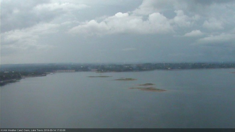 Lake Travis webcam, September 14, 2018 4:05 PM CT