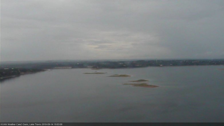 Lake Travis webcam, September 14, 2018 6:05 PM CT