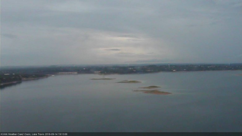 Lake Travis webcam, September 14, 2018 6:15 PM CT