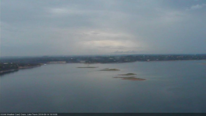 Lake Travis webcam, September 14, 2018 6:20 PM CT