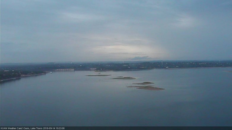Lake Travis webcam, September 14, 2018 6:25 PM CT