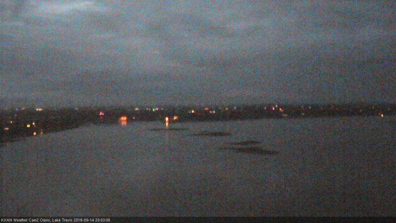 Lake Travis webcam, September 14, 2018 7:05 PM CT
