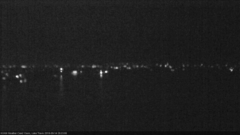 Lake Travis webcam, September 14, 2018 7:25 PM CT