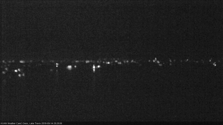 Lake Travis webcam, September 14, 2018 7:30 PM CT