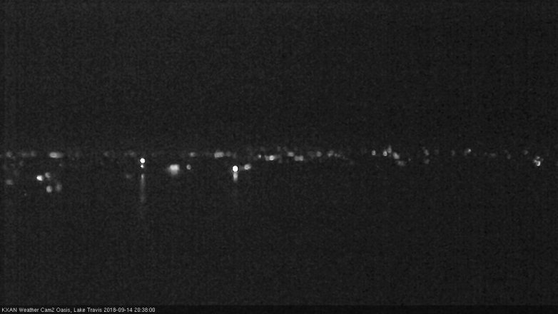 Lake Travis webcam, September 14, 2018 7:40 PM CT