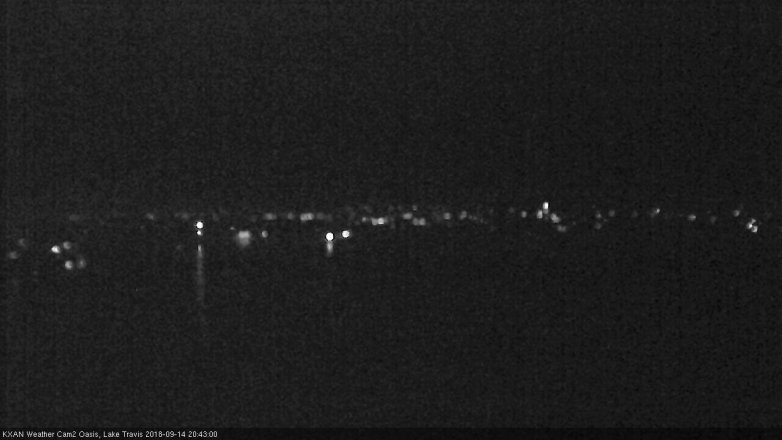 Lake Travis webcam, September 14, 2018 7:45 PM CT