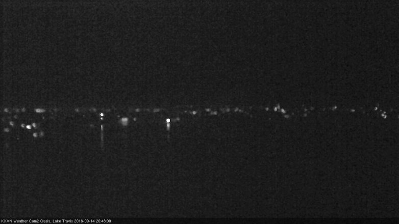 Lake Travis webcam, September 14, 2018 7:50 PM CT