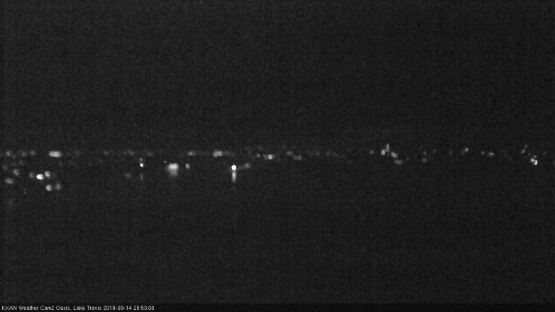 Lake Travis webcam, September 14, 2018 7:55 PM CT