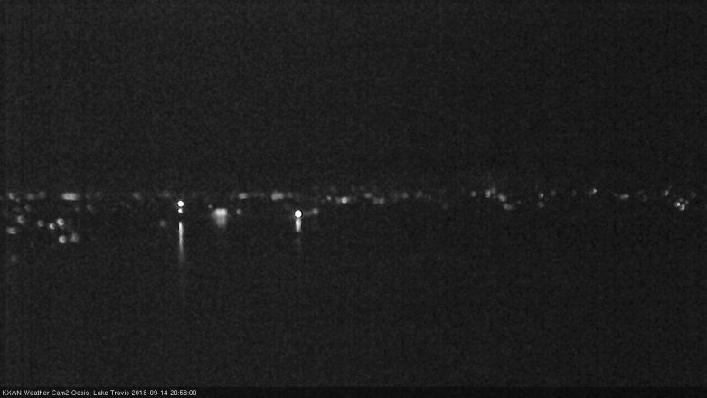 Lake Travis webcam, September 14, 2018 8:00 PM CT