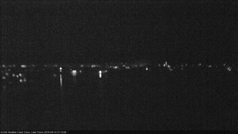 Lake Travis webcam, September 14, 2018 8:15 PM CT