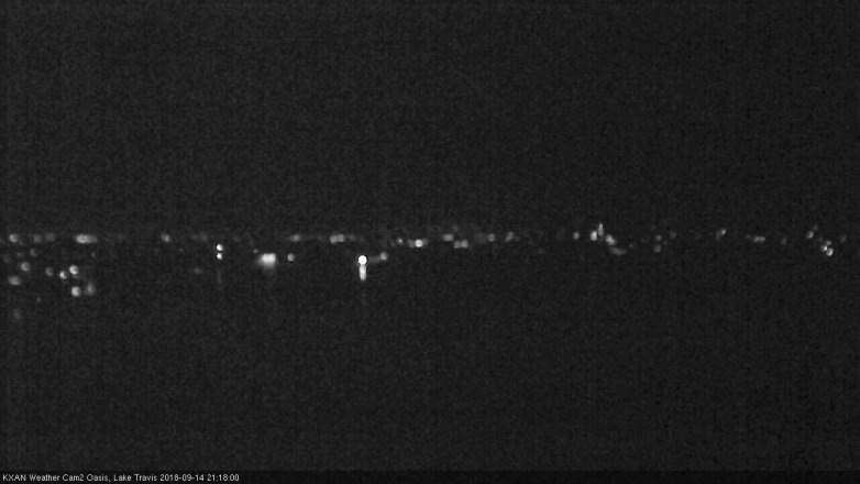 Lake Travis webcam, September 14, 2018 8:20 PM CT