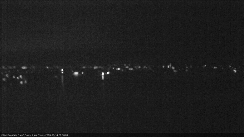 Lake Travis webcam, September 14, 2018 8:35 PM CT