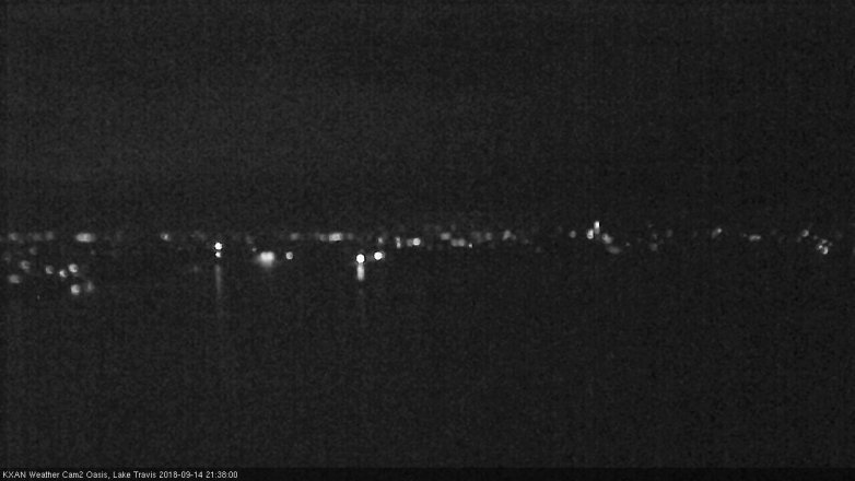 Lake Travis webcam, September 14, 2018 8:40 PM CT