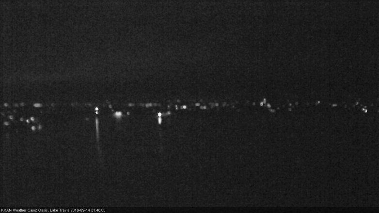 Lake Travis webcam, September 14, 2018 8:50 PM CT