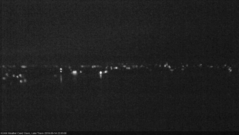 Lake Travis webcam, September 14, 2018 9:05 PM CT