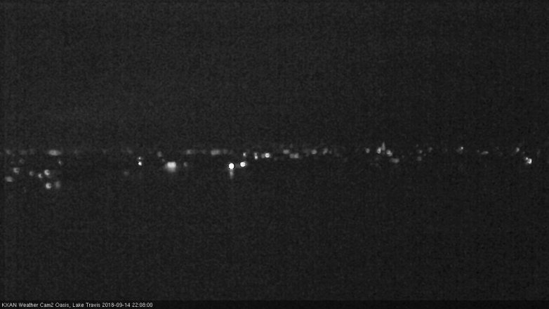 Lake Travis webcam, September 14, 2018 9:10 PM CT