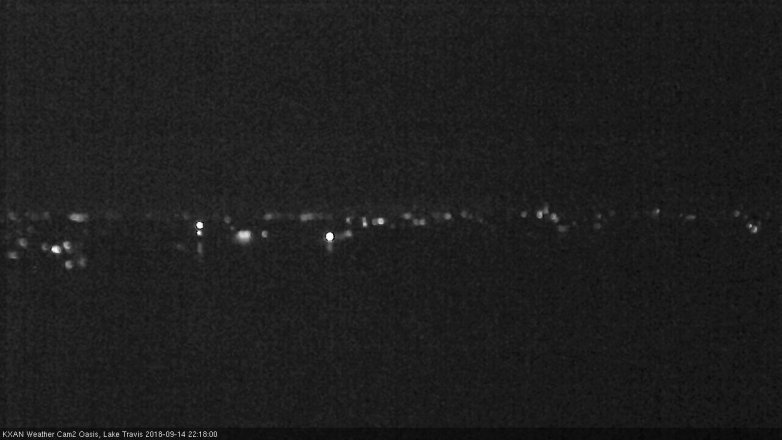 Lake Travis webcam, September 14, 2018 9:20 PM CT
