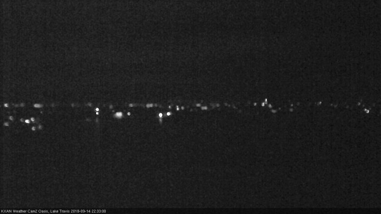 Lake Travis webcam, September 14, 2018 9:35 PM CT