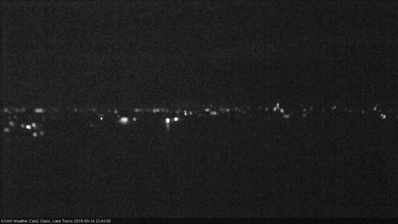 Lake Travis webcam, September 14, 2018 9:45 PM CT