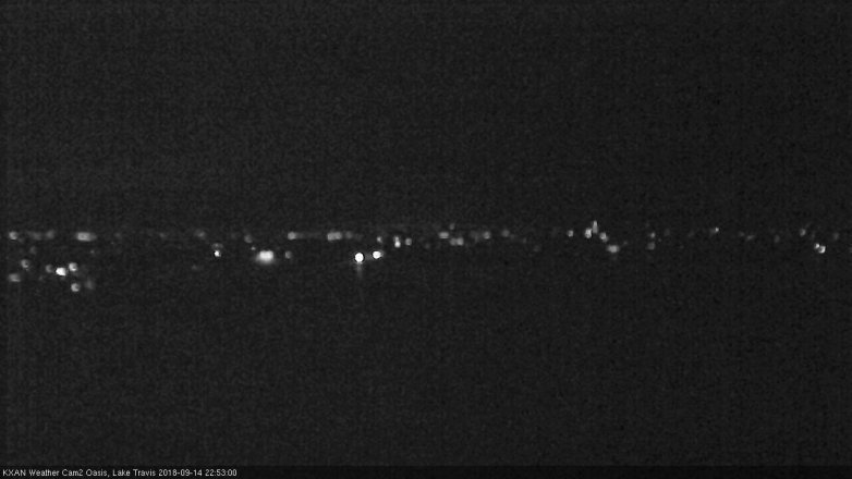 Lake Travis webcam, September 14, 2018 9:55 PM CT