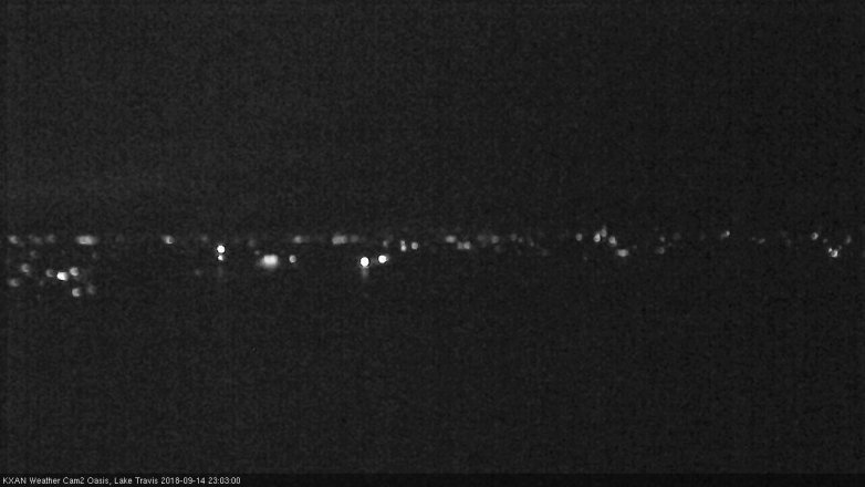 Lake Travis webcam, September 14, 2018 10:05 PM CT