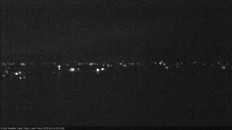 Lake Travis webcam, September 14, 2018 10:15 PM CT