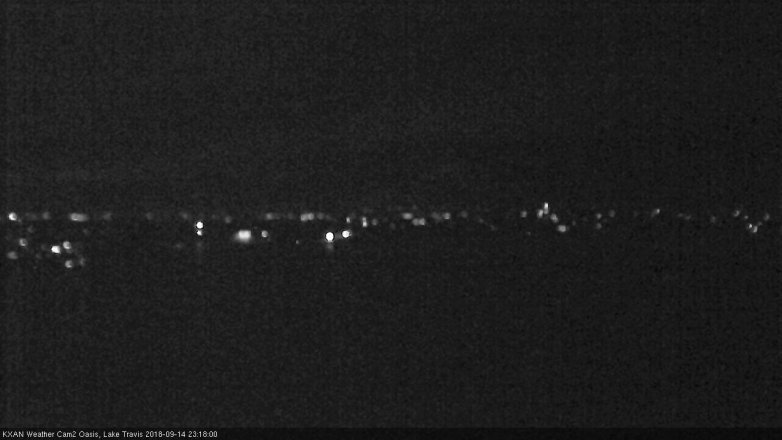 Lake Travis webcam, September 14, 2018 10:20 PM CT